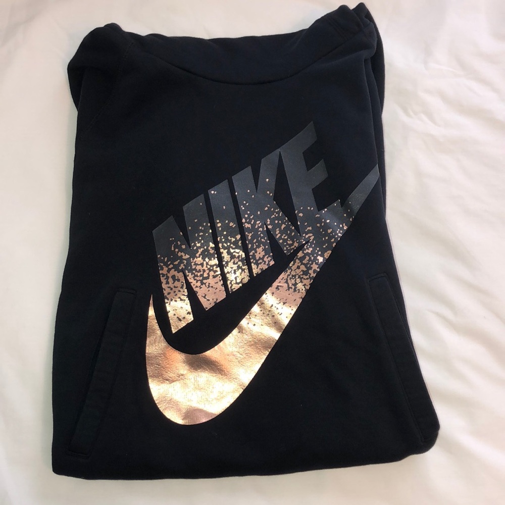 Black Nike Tunnel Neck Hoodie